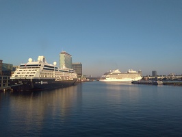 20190824 Amsterdam, Jan Schaeferbrug, Cruise Schepen