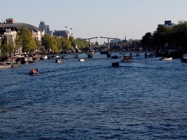 20130929 Amsterdam, Op de Blauwbrug, Magere Brug